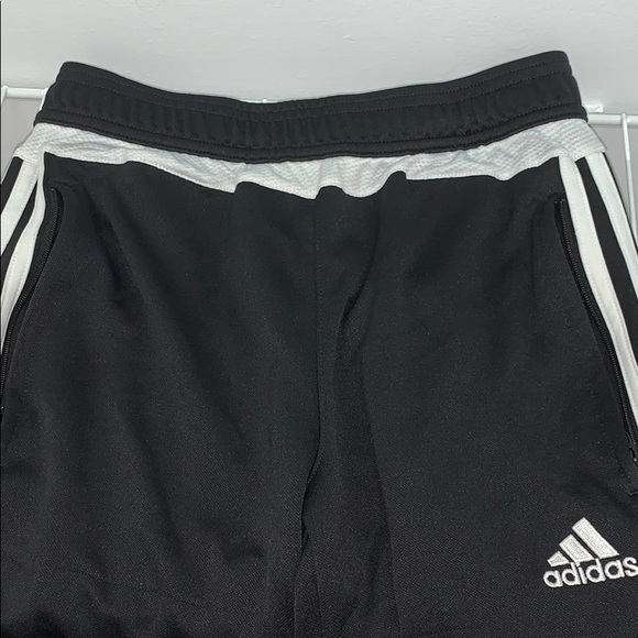 2 pairs black and white Adidas track pants - Picture 2 of 7
